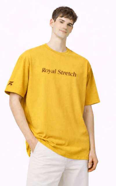 Golden Yellow Lotus Tee [over sized]