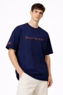 Navy Blue  Bow Yantra Tee [over sized]