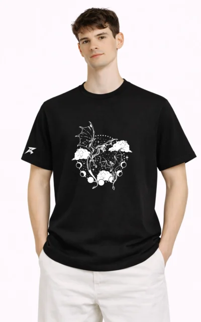 Royal Dragon Power Black Tee [Normal Fit]